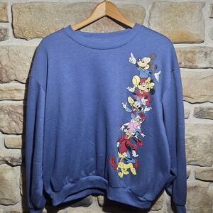 Disney Blue Sweater with Mickey and Friends